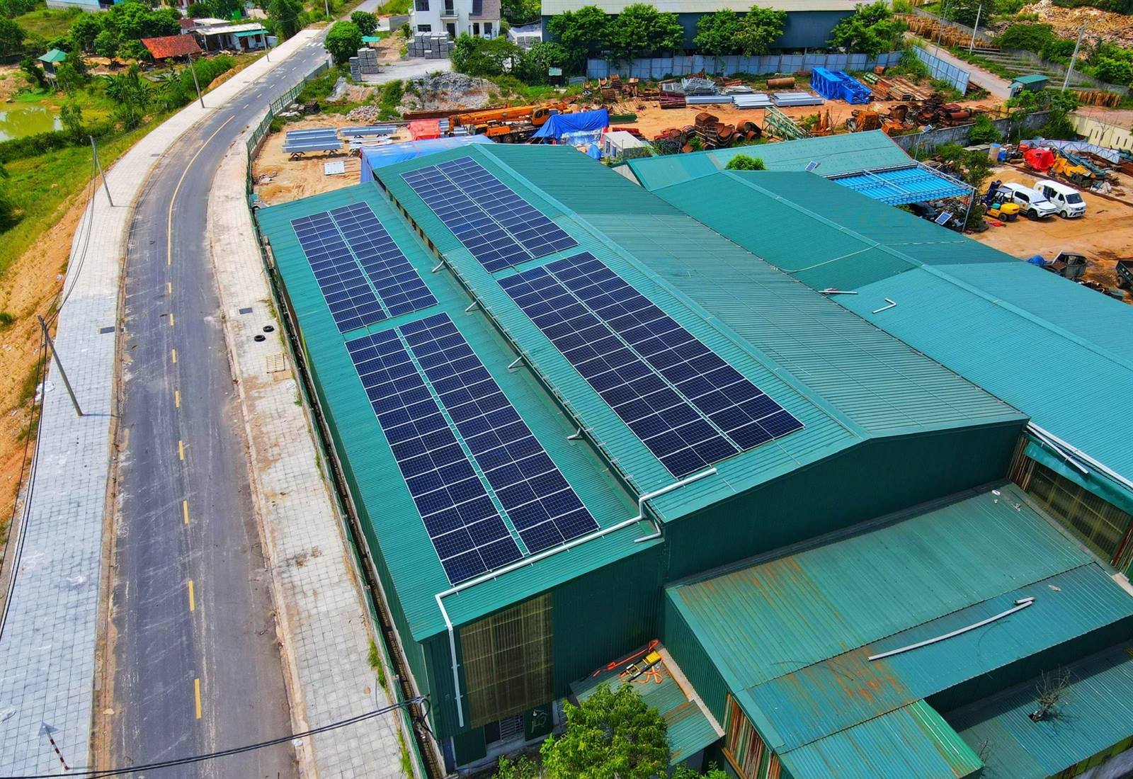 Dự án điện mặt trời áp mái 75.64kWp hòa lưới bám tải Công ty CP Xuân Châu, Quảng Trị
